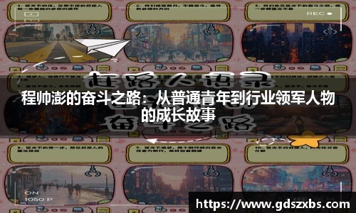 程帅澎的奋斗之路：从普通青年到行业领军人物的成长故事